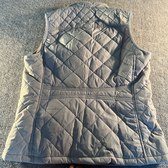 Ladies Tan Quilted Puffer Vest - Picture 2 of 4